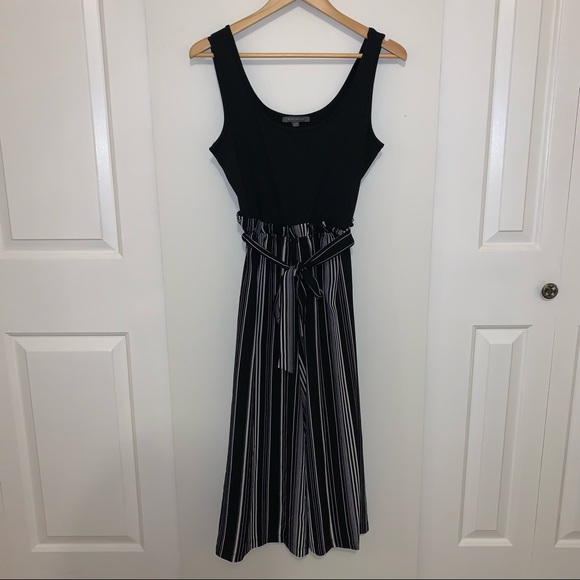 Suzy Shier Wide Leg Paper Bag Waist Cropped Romper - Picture 1 of 4